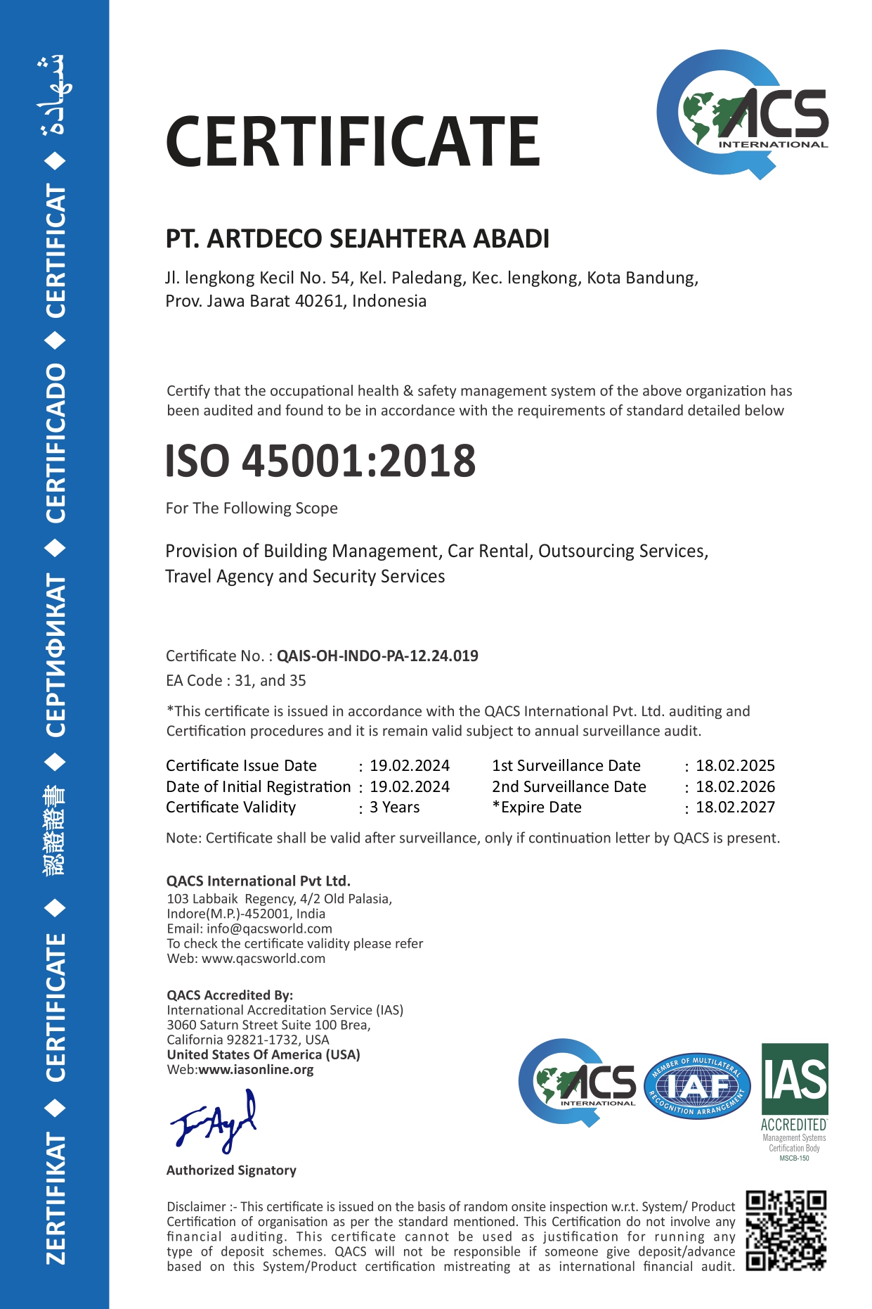 ISO 45001:2018